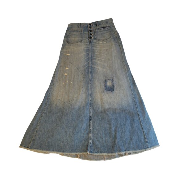 Ralph Lauren Dresses & Skirts - Ralph Lauren Denim and Supply distressed maxi skirt size 29